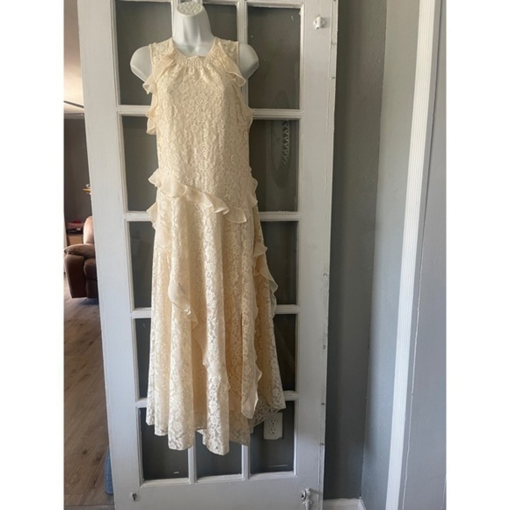 New Sundance Lace Ruffle Dress - Picture 2 of 8